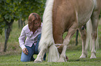 woman with Haflinger horse