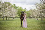 Hanoverian Horse with woman