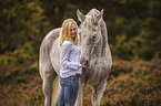 Hanoverian Horse with woman