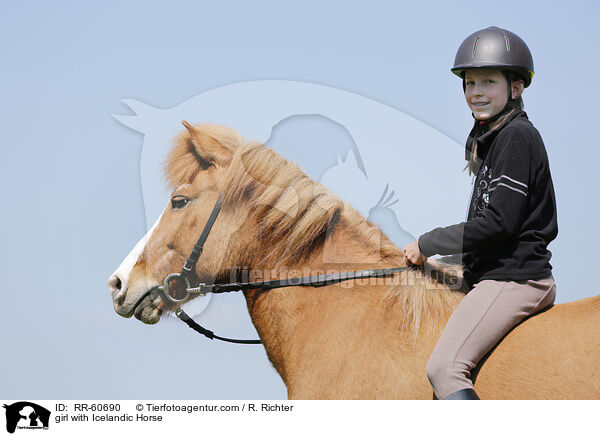 Mdchen mit Islnder / girl with Icelandic Horse / RR-60690