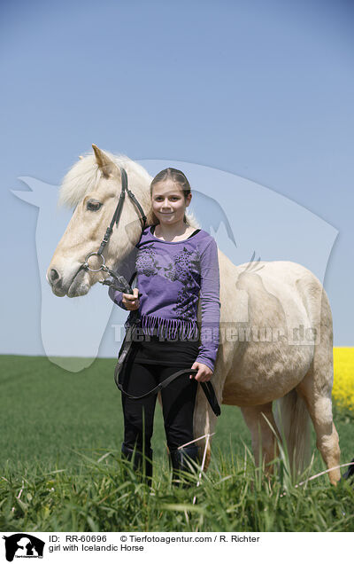 Mdchen mit Islnder / girl with Icelandic Horse / RR-60696