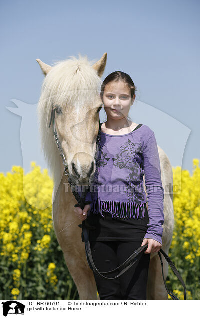 Mdchen mit Islnder / girl with Icelandic Horse / RR-60701