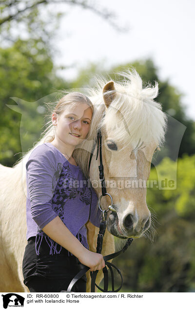 Mdchen mit Islnder / girl with Icelandic Horse / RR-60800