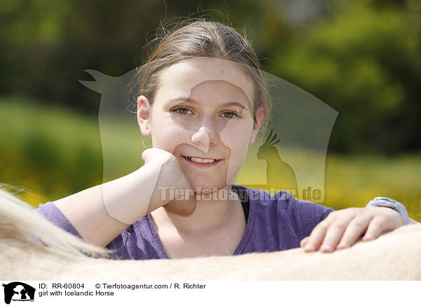 Mdchen mit Islnder / girl with Icelandic Horse / RR-60804