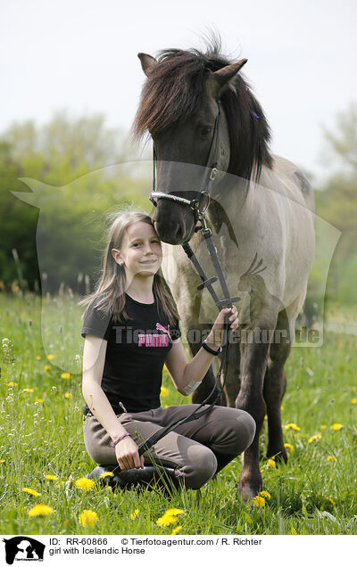 Mdchen mit Islnder / girl with Icelandic Horse / RR-60866