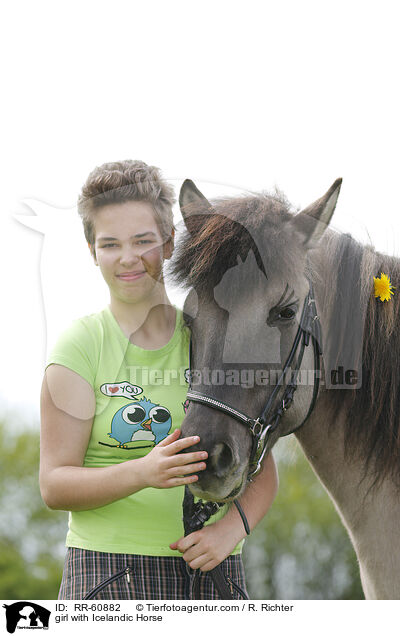 Mdchen mit Islnder / girl with Icelandic Horse / RR-60882