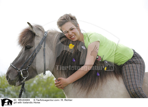 Mdchen mit Islnder / girl with Icelandic Horse / RR-60889