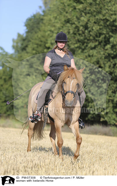 Frau mit Islnder / woman with Icelandic Horse / PM-07308