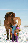 girl and Icelandic horse