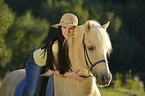 woman rides Icelandic horse