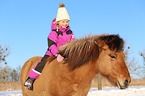 girl and Icelandic horse