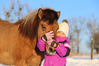 girl and Icelandic horse