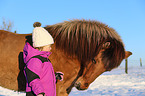 girl and Icelandic horse