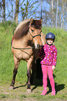 girl and Icelandic horse