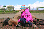 girl and Icelandic horse