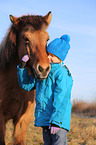 girl and Icelandic horse