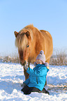 girl and Icelandic horse