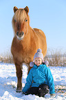 girl and Icelandic horse