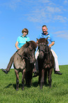 riders and Icelandic horses