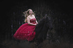 woman with Icelandic Horse