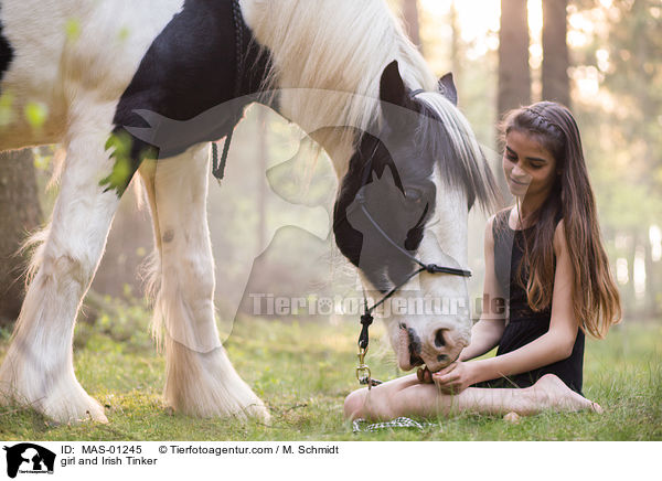 Mdchen und Irish Tinker / girl and Irish Tinker / MAS-01245