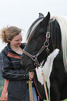 young woman with Irish Tinker