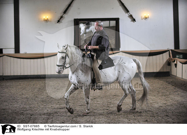 Wolfgang Krischke mit Knabstrupper / SST-07885