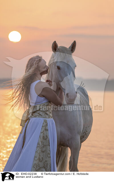 Frau und Lusitano / woman and Lusitano / EHO-02238