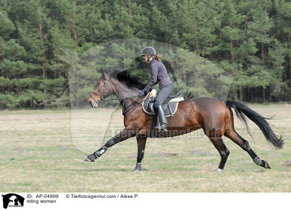 Ausritt zu Pferd / riding woman / AP-04899