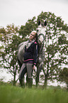 woman and Oldenburg Horse