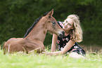 Oldenburg Horse with Woman