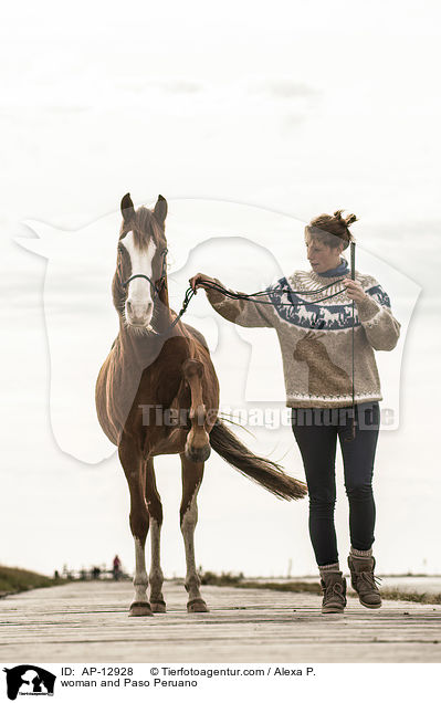 Frau und Paso Peruano / woman and Paso Peruano / AP-12928