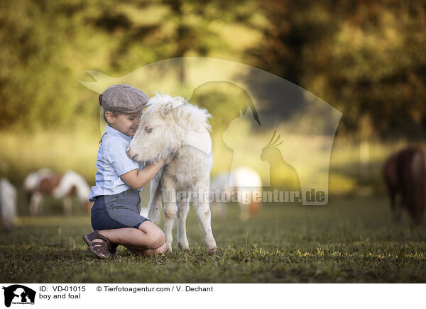 Junge und Fohlen / boy and foal / VD-01015