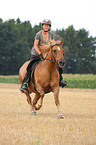 woman rides Pony