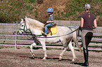 girl learns riding