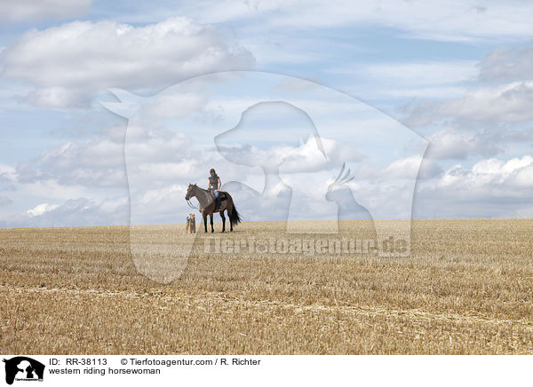 Westernreiterin / western riding horsewoman / RR-38113