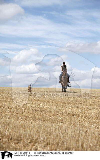 Westernreiterin / western riding horsewoman / RR-38115