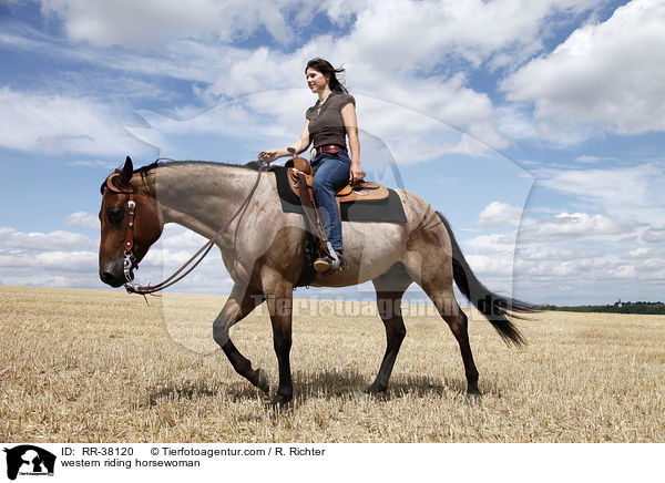 Westernreiterin / western riding horsewoman / RR-38120