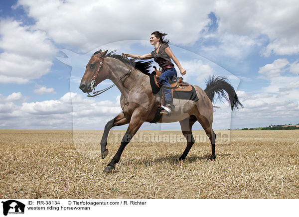 Westernreiterin / western riding horsewoman / RR-38134