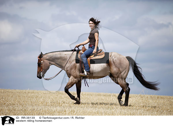 Westernreiterin / western riding horsewoman / RR-38139