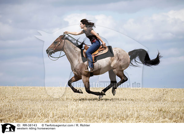 Westernreiterin / western riding horsewoman / RR-38143