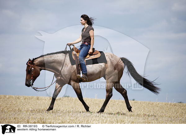 Westernreiterin / western riding horsewoman / RR-38193