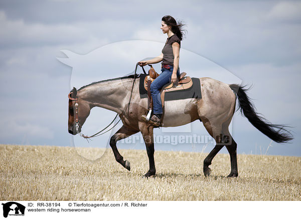 Westernreiterin / western riding horsewoman / RR-38194