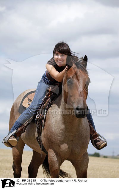 Westernreiterin / western riding horsewoman / RR-38215