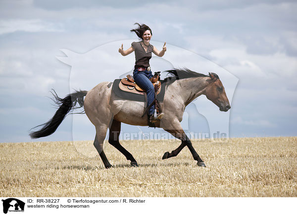 Westernreiterin / western riding horsewoman / RR-38227
