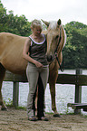 woman and Quarter Horse
