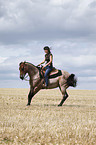 western riding horsewoman