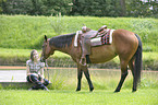 woman with Quarter Horse