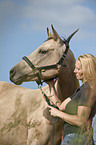 woman with Quarter Horse