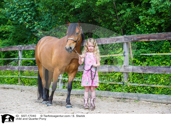 Kind und Quarter Pony / child and Quarter Pony / SST-17040